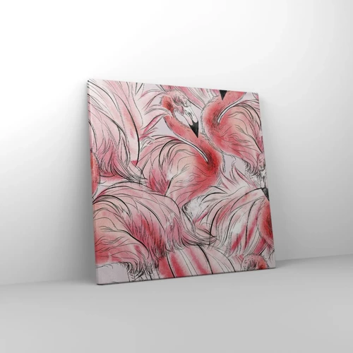 Cuadro sobre lienzo - Impresión de Imagen - Ballet de aves - 40x40 cm