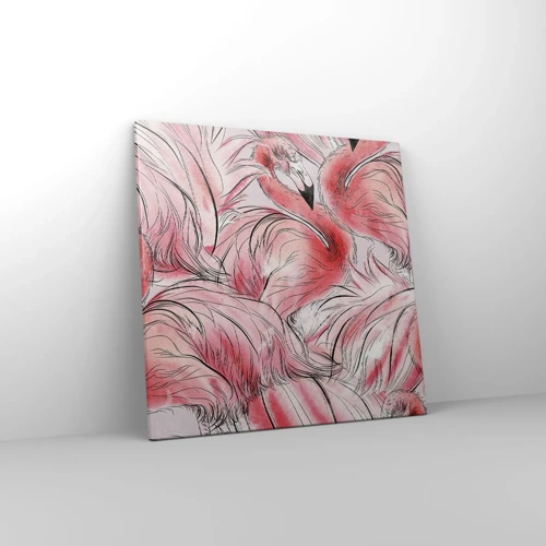 Cuadro sobre lienzo - Impresión de Imagen - Ballet de aves - 50x50 cm