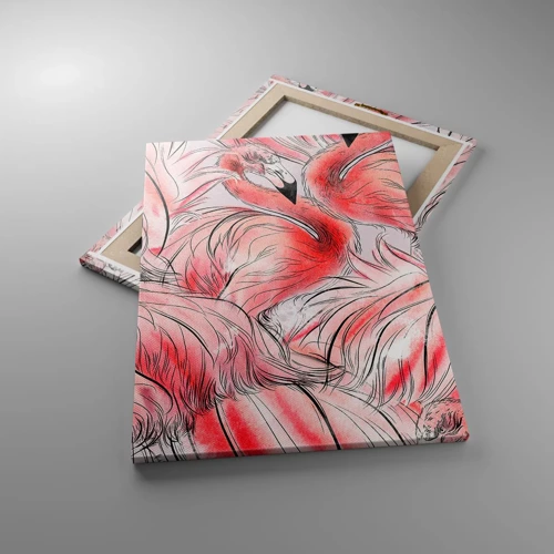 Cuadro sobre lienzo - Impresión de Imagen - Ballet de aves - 50x70 cm