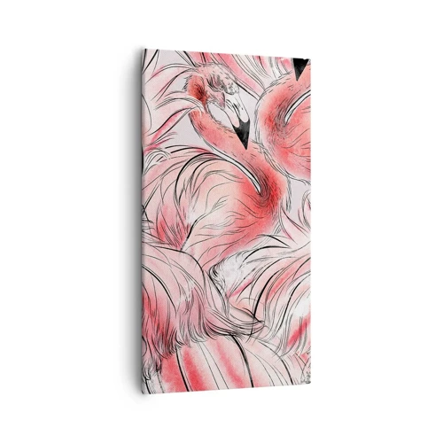 Cuadro sobre lienzo - Impresión de Imagen - Ballet de aves - 55x100 cm