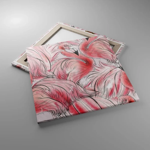 Cuadro sobre lienzo - Impresión de Imagen - Ballet de aves - 60x60 cm