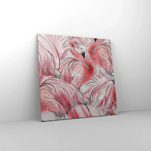 Cuadro sobre lienzo - Impresión de Imagen - Ballet de aves - 60x60 cm