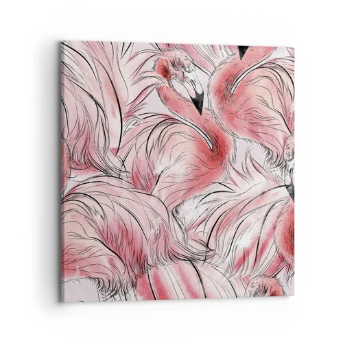 Cuadro sobre lienzo - Impresión de Imagen - Ballet de aves - 70x70 cm