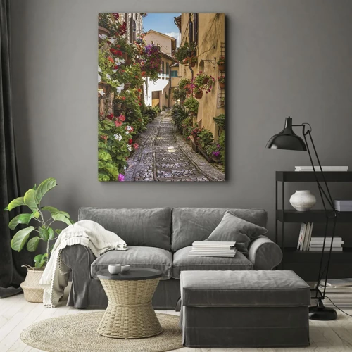 Cuadro sobre lienzo - Impresión de Imagen - Callejón italiano - 55x100 cm