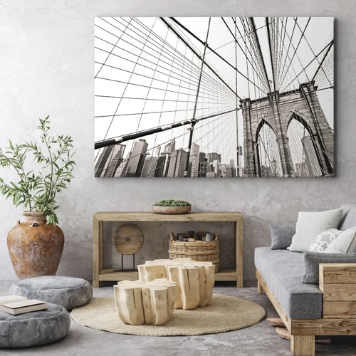 Cuadro sobre lienzo - Impresión de Imagen - Catedral de Nueva York - 120x80 cm