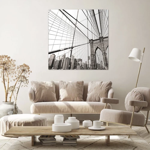 Cuadro sobre lienzo - Impresión de Imagen - Catedral de Nueva York - 30x30 cm