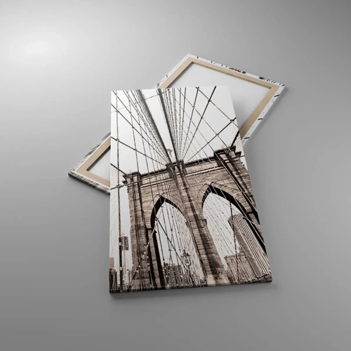 Cuadro sobre lienzo - Impresión de Imagen - Catedral de Nueva York - 65x120 cm