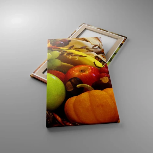 Cuadro sobre lienzo - Impresión de Imagen - Cesta de la cosecha - 45x80 cm