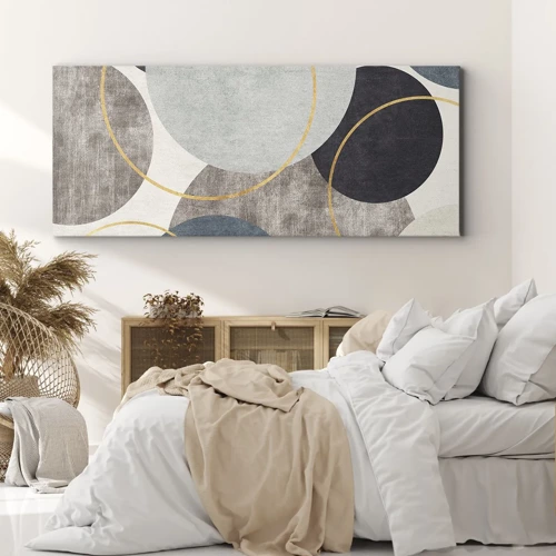 Cuadro sobre lienzo - Impresión de Imagen - Círculo tras círculo - 120x50 cm