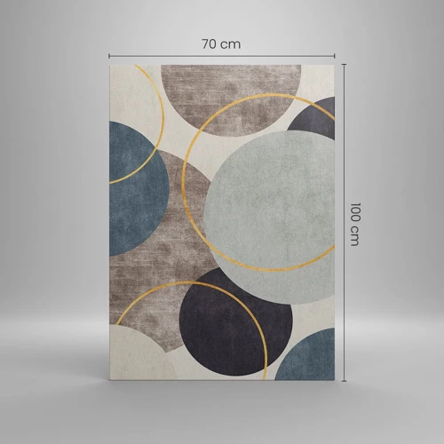 Cuadro sobre lienzo - Impresión de Imagen - Círculo tras círculo - 70x100 cm