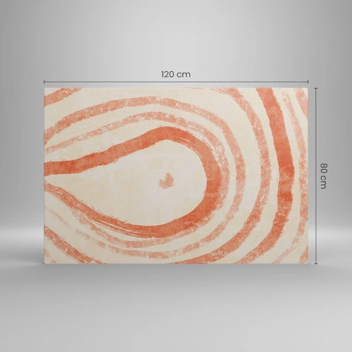 Cuadro sobre lienzo - Impresión de Imagen - Círculos de coral - composición - 120x80 cm