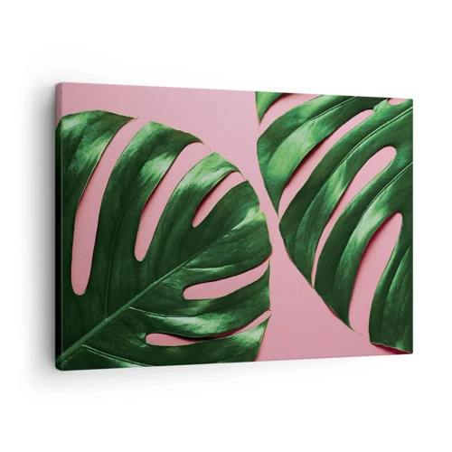 Cuadro sobre lienzo - Impresión de Imagen - Cita con el verde - 70x50 cm