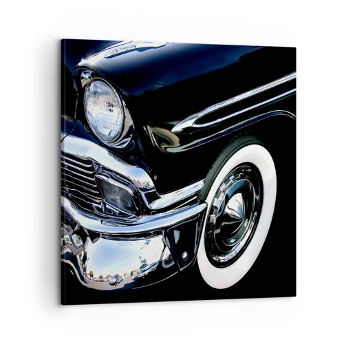 Cuadro sobre lienzo - Impresión de Imagen - Clásicos en plata, negro y blanco - 60x60 cm
