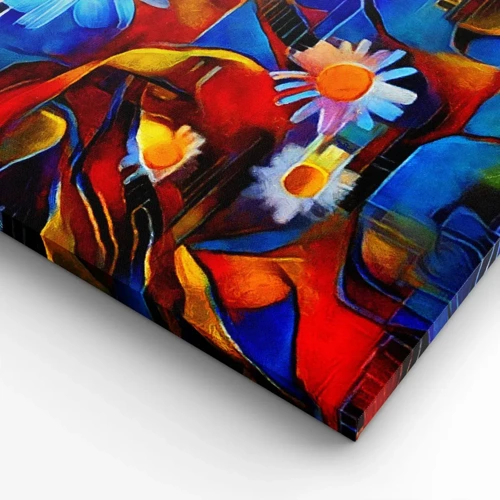 Cuadro sobre lienzo - Impresión de Imagen - Colores de la vida - 40x40 cm