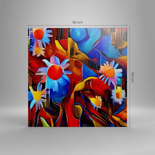 Cuadro sobre lienzo - Impresión de Imagen - Colores de la vida - 60x60 cm