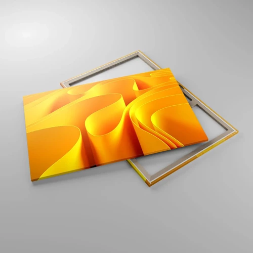 Cuadro sobre lienzo - Impresión de Imagen - Como las olas del sol - 120x80 cm