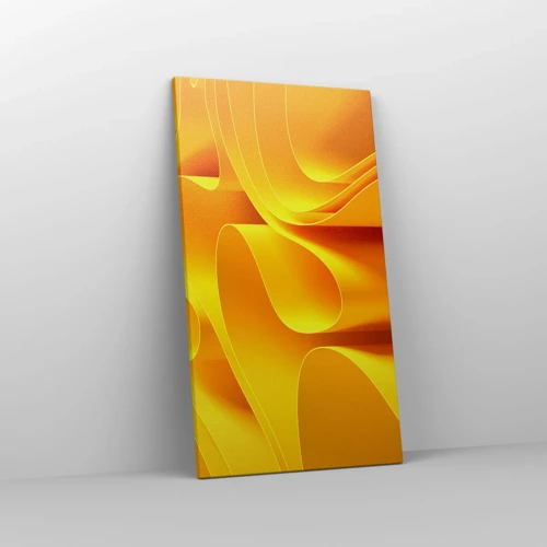Cuadro sobre lienzo - Impresión de Imagen - Como las olas del sol - 45x80 cm
