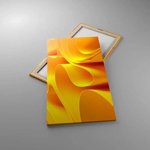 Cuadro sobre lienzo - Impresión de Imagen - Como las olas del sol - 65x120 cm