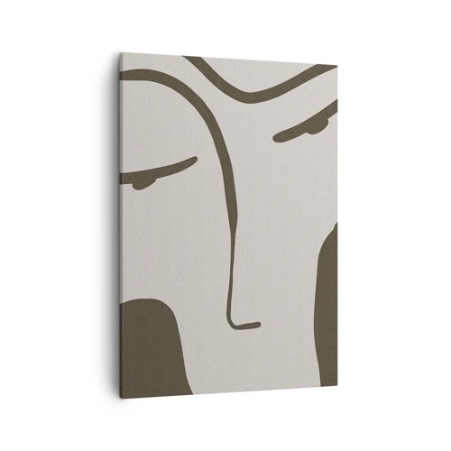 Cuadro sobre lienzo - Impresión de Imagen - Como salido de un cuadro de Modigliani - 50x70 cm