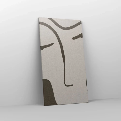 Cuadro sobre lienzo - Impresión de Imagen - Como salido de un cuadro de Modigliani - 55x100 cm