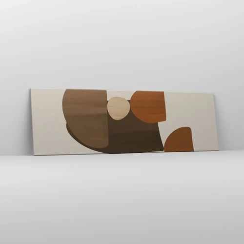 Cuadro sobre lienzo - Impresión de Imagen - Composición en bronce - 160x50 cm