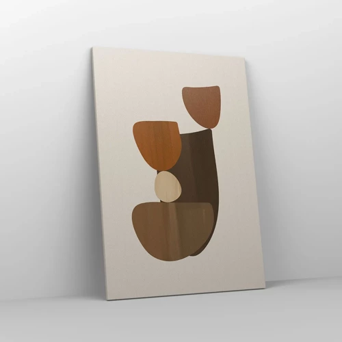 Cuadro sobre lienzo - Impresión de Imagen - Composición en bronce - 70x100 cm