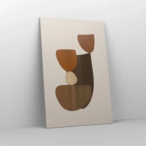 Cuadro sobre lienzo - Impresión de Imagen - Composición en bronce - 80x120 cm