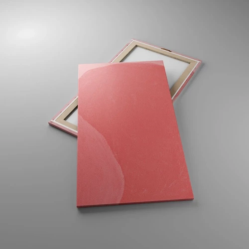 Cuadro sobre lienzo - Impresión de Imagen - Composición orgánica en rosa - 55x100 cm