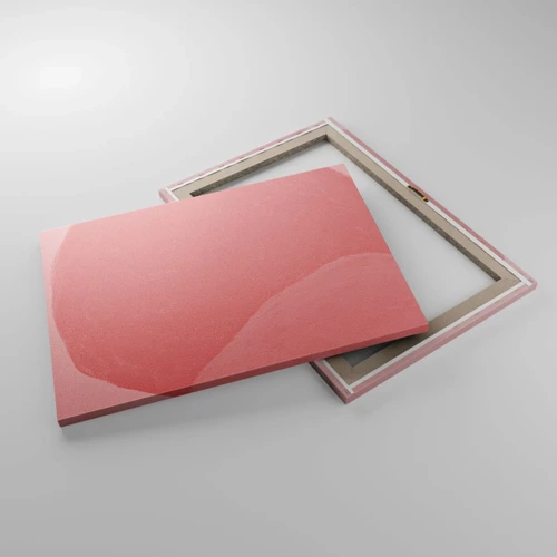 Cuadro sobre lienzo - Impresión de Imagen - Composición orgánica en rosa - 70x50 cm