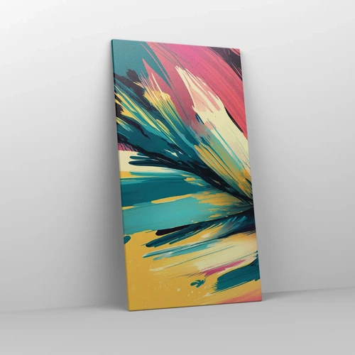 Cuadro sobre lienzo - Impresión de Imagen - Composición - una explosión de alegría - 65x120 cm