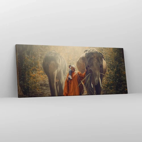 Cuadro sobre lienzo - Impresión de Imagen - Comprensión total - 120x50 cm