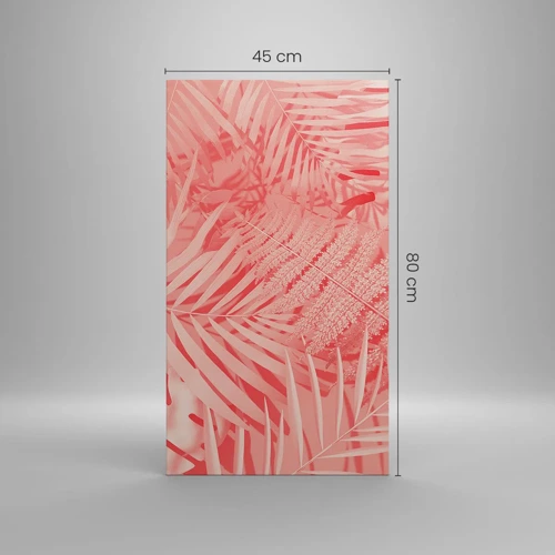 Cuadro sobre lienzo - Impresión de Imagen - Concepto rosa - 45x80 cm