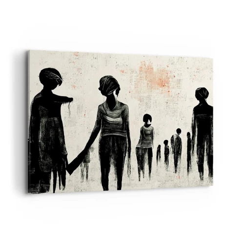Cuadro sobre lienzo - Impresión de Imagen - Contra la soledad - 100x70 cm