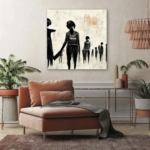 Cuadro sobre lienzo - Impresión de Imagen - Contra la soledad - 30x30 cm