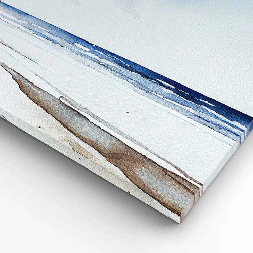 Cuadro sobre lienzo - Impresión de Imagen - Conversación con el mar - 140x50 cm