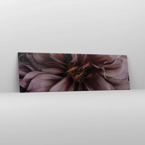 Cuadro sobre lienzo - Impresión de Imagen - Corazón floral - 160x50 cm