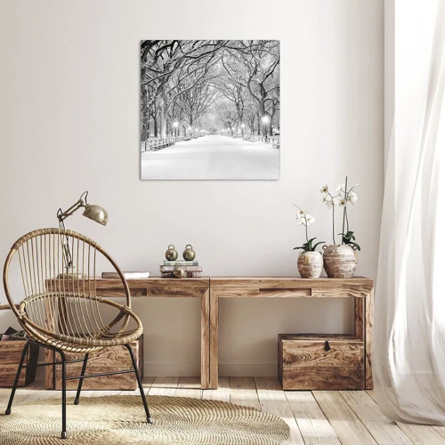Cuadro sobre lienzo - Impresión de Imagen - Cuatro estaciones - invierno - 50x50 cm