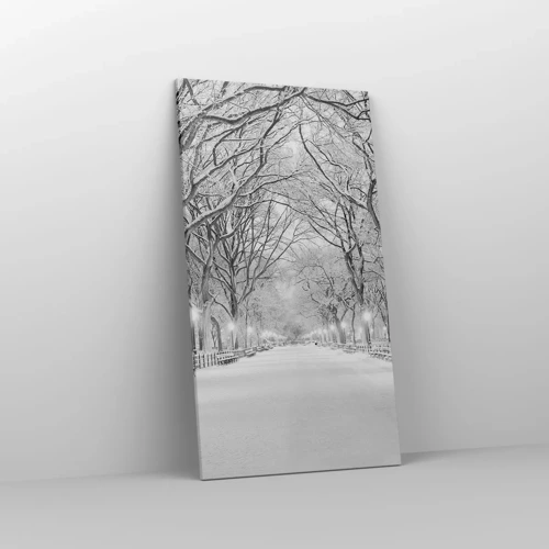 Cuadro sobre lienzo - Impresión de Imagen - Cuatro estaciones - invierno - 55x100 cm
