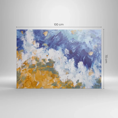 Cuadro sobre lienzo - Impresión de Imagen - Danza de los elementos - 100x70 cm