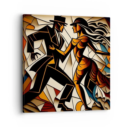 Cuadro sobre lienzo - Impresión de Imagen - Danza de pasión - 40x40 cm