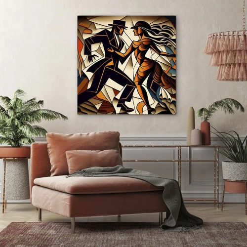 Cuadro sobre lienzo - Impresión de Imagen - Danza de pasión - 40x40 cm