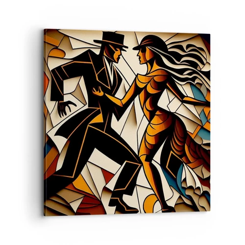 Cuadro sobre lienzo - Impresión de Imagen - Danza de pasión - 70x70 cm