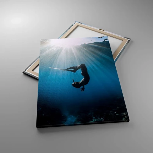 Cuadro sobre lienzo - Impresión de Imagen - Danza subacuática - 70x100 cm
