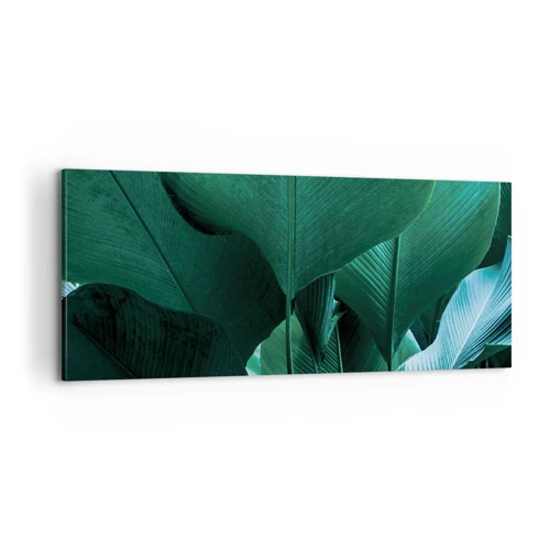 Cuadro sobre lienzo - Impresión de Imagen - De cara a la luz - 100x40 cm