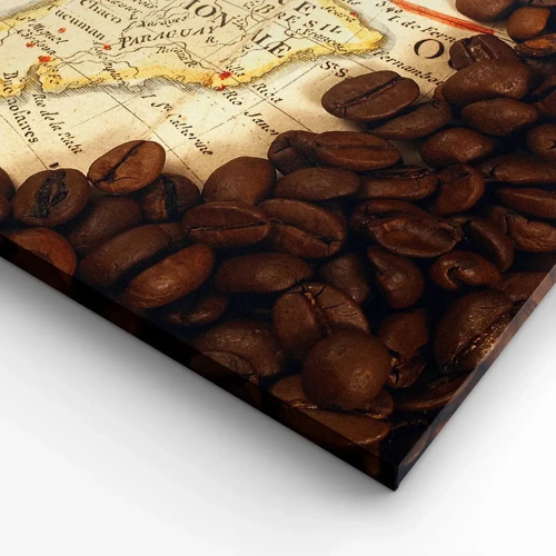 Cuadro sobre lienzo - Impresión de Imagen - ¿De dónde viene el mejor café? - 70x50 cm