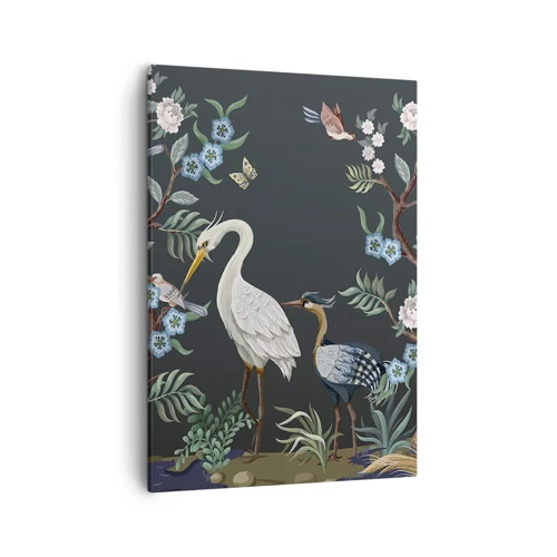 Cuadro sobre lienzo - Impresión de Imagen - Desfile de aves - 50x70 cm