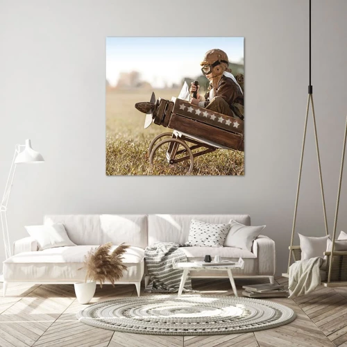Cuadro sobre lienzo - Impresión de Imagen - Despegue hacia un sueño - 30x30 cm