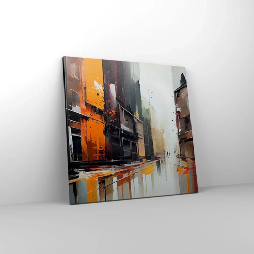 Cuadro sobre lienzo - Impresión de Imagen - Día lluvioso - 60x60 cm