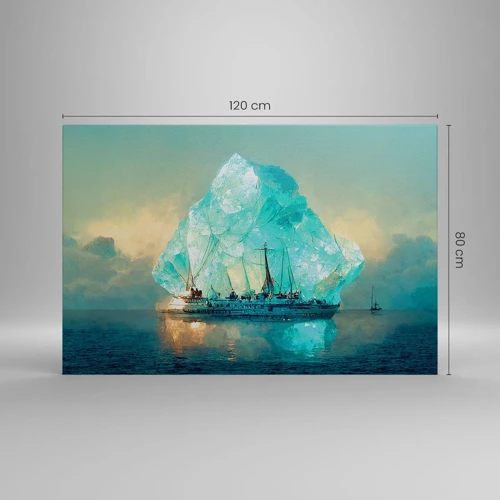 Cuadro sobre lienzo - Impresión de Imagen - Diamante ártico - 120x80 cm