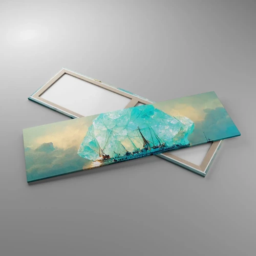 Cuadro sobre lienzo - Impresión de Imagen - Diamante ártico - 160x50 cm